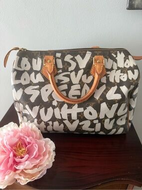 LOUIS VUITTON x Stephen Sprouse Monogram Graffiti Speedy 30 - Handbag Bag